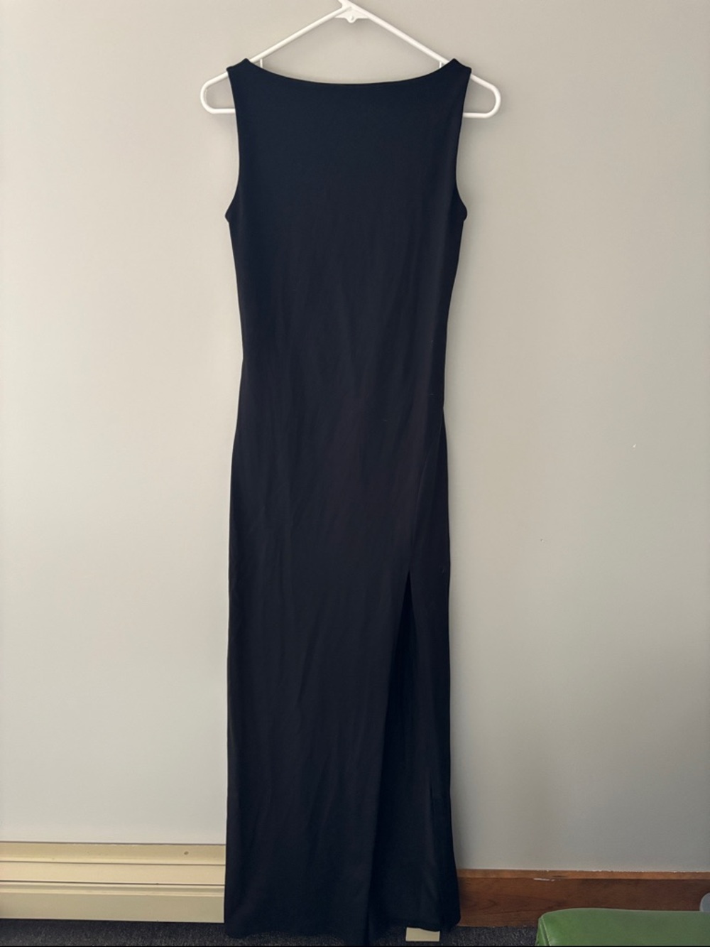 Susana Monaco Black Open Back Dress with High Slit - Size L - Picture 3 of 9